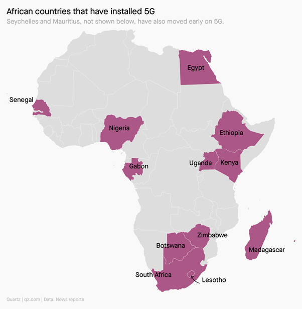 Few countries of Africa has enough infrastructure to adopt 4G